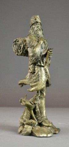 PEWTER WESTERN FIGURE BY PONTER-FUR