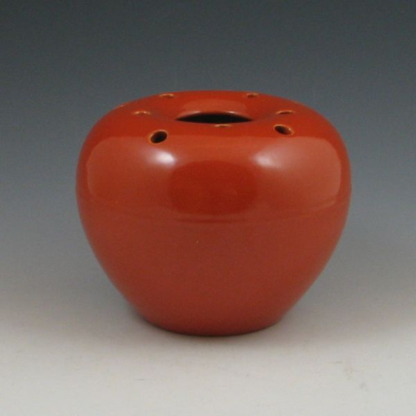 Pfaltzgraff orange flower vase.