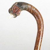PHEASANT CROOK CANECa.1900- A