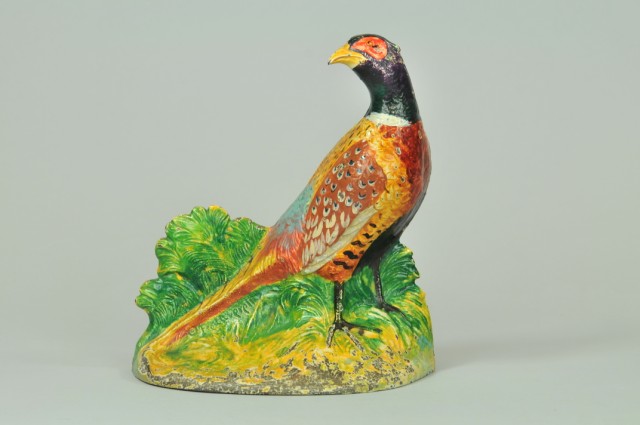 PHEASANT DOORSTOP Hubley #458.''