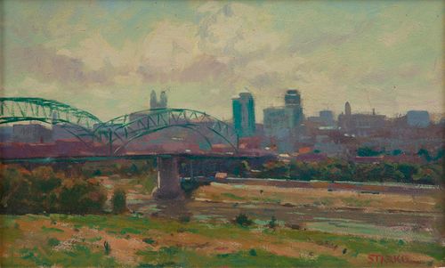 PHIL STARKE OIL ON CANVAS, VIEW