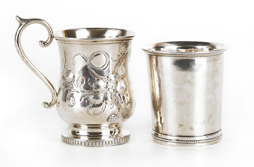 Philadelphia coin silver beaker ca.