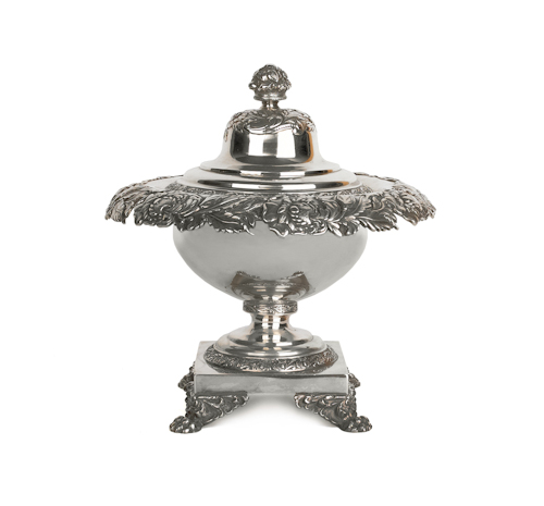 Philadelphia coin silver footed