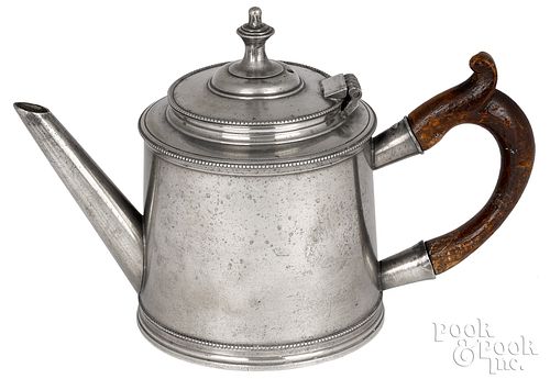 PHILADELPHIA DRUM SHAPE TEAPOT, CA.