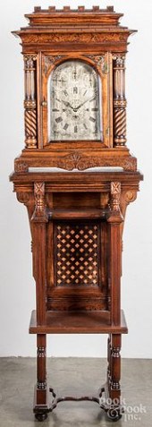 PHILADELPHIA OAK CHIMING CLOCK