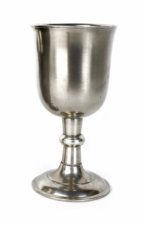 Philadelphia pewter chalice ca.