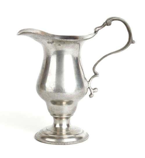 Philadelphia pewter creamer