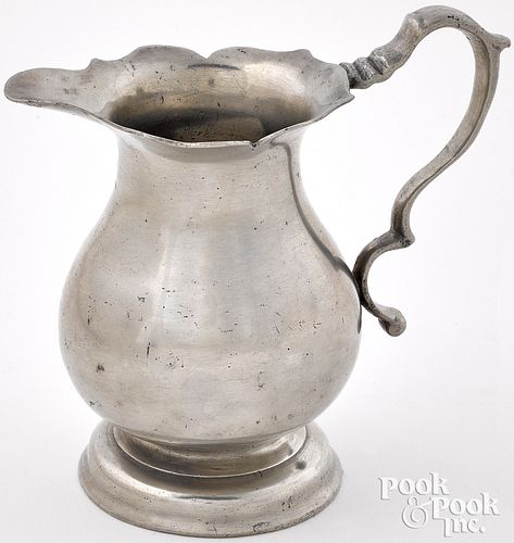 PHILADELPHIA PEWTER CREAMER, LATE