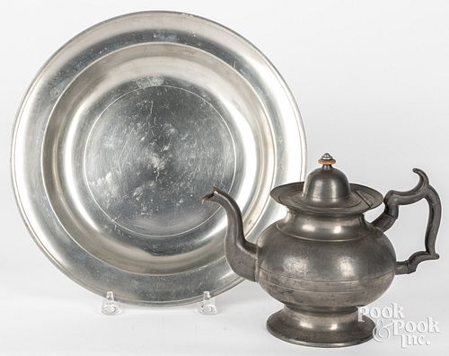 PHILADELPHIA PEWTER DEEP DISH BY