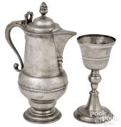 PHILADELPHIA PEWTER FLAGON, CA