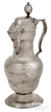 PHILADELPHIA PEWTER FLAGONPhil