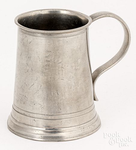 PHILADELPHIA PEWTER MUG, 19TH