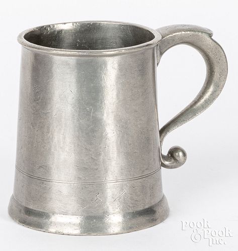 PHILADELPHIA PEWTER MUG, CA.