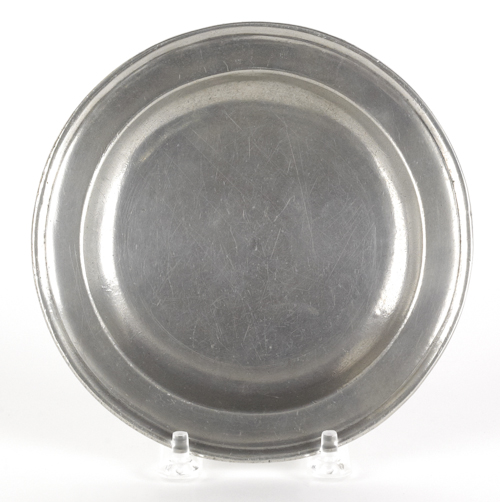 Philadelphia pewter plate ca.