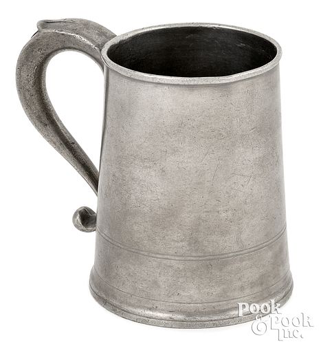 PHILADELPHIA PEWTER QUART MUG,