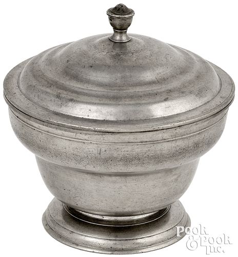 PHILADELPHIA PEWTER SUGAR BOWL
