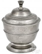 PHILADELPHIA PEWTER SUGAR BOWL