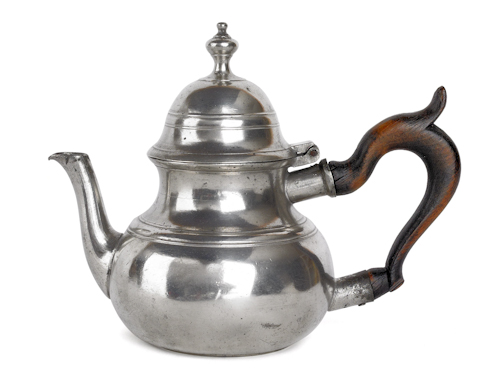 Philadelphia pewter teapot ca. 1770