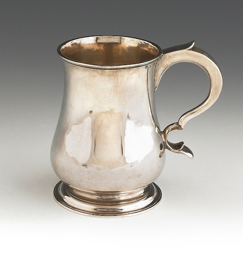 Philadelphia silver cann ca. 1760