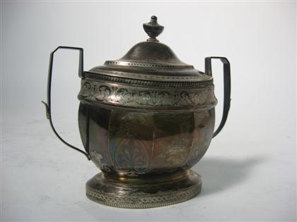 Philadelphia silver covered sugar
