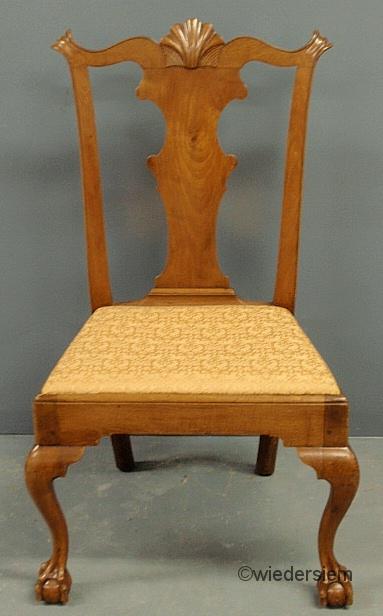 Philadelphia walnut side chair.