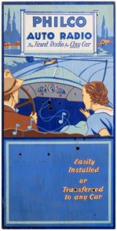 Philco advertising sign, &quot