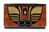 PHILCO ART DECO WOOD VENEER TA