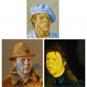 PHILIP AKKERMAN, (3) OIL ON PA