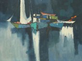 PHILIP BURNHAM HICKEN ACRYLIC
