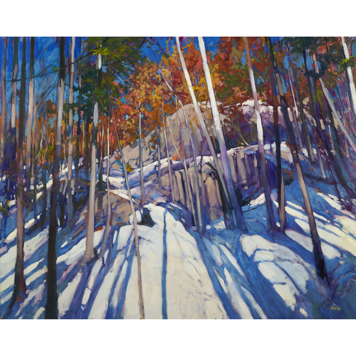 PHILIP CRAIG WINTER FOREST SCENE