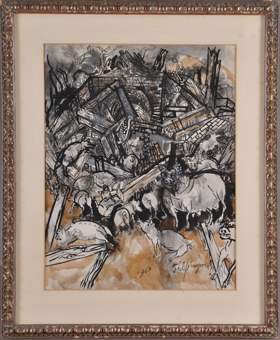 PHILIP EVERGOOD (1901-1973): "SOWS"