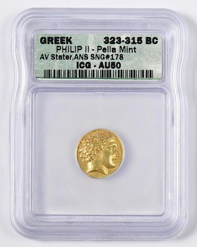 PHILIP II AV STATER, PELLA