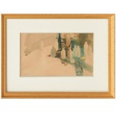 PHILIP JAMISON, WATERCOLOR ON