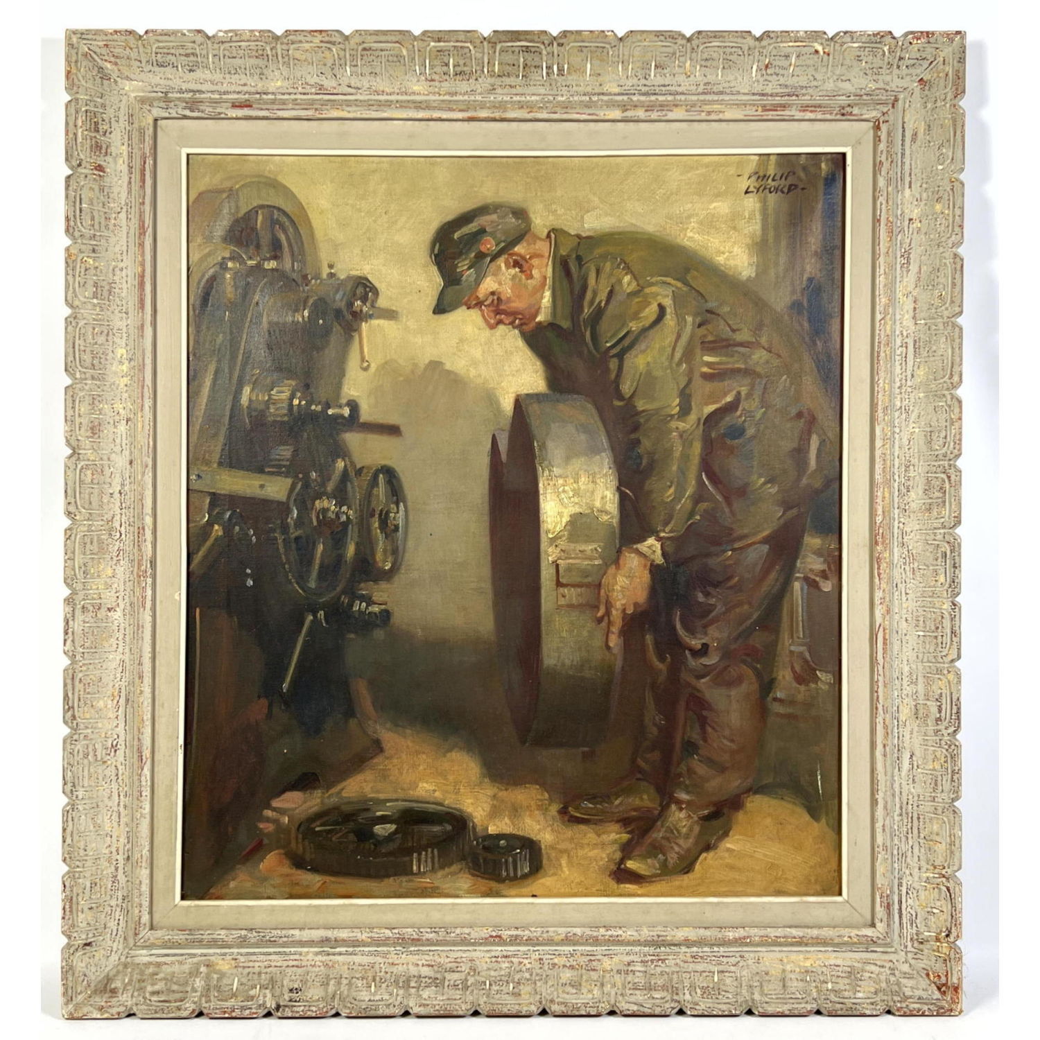 Philip Lyford Painting on Canvas.