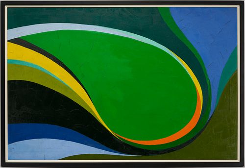 PHILIP PERKINS O/C LARGE ABSTRACT