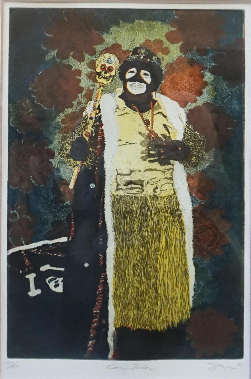 PHILIPE SAJE, KING ZULA, ENGRAVING,