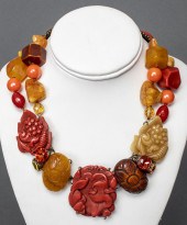 PHILIPPE FERRANDIS BEADED NECK