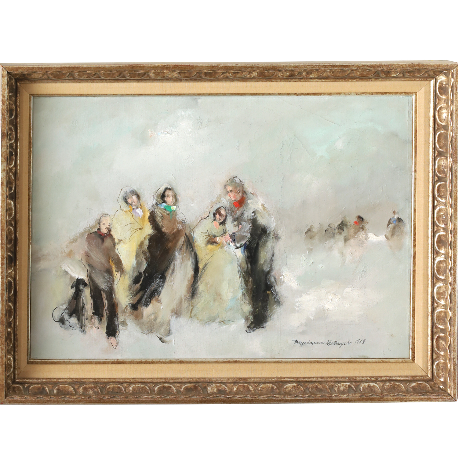 PHILIPPE MONTEAGUDO, OIL ON CANVAS,