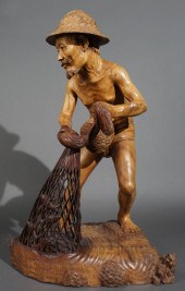 PHILIPPINE CARVED FRUITWOOD FI