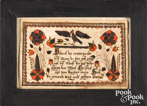 PHILLIP MARKEL WATERCOLOR FRAKTUR