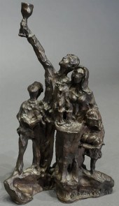 PHILLIP RATNER BRONZE FIGURAL