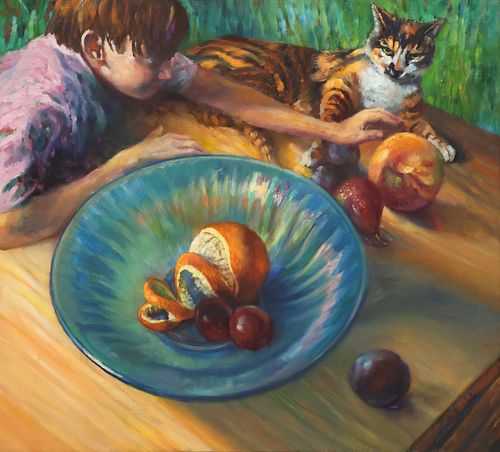PHILLIP WADE (20TH C.) OIL PAINTING