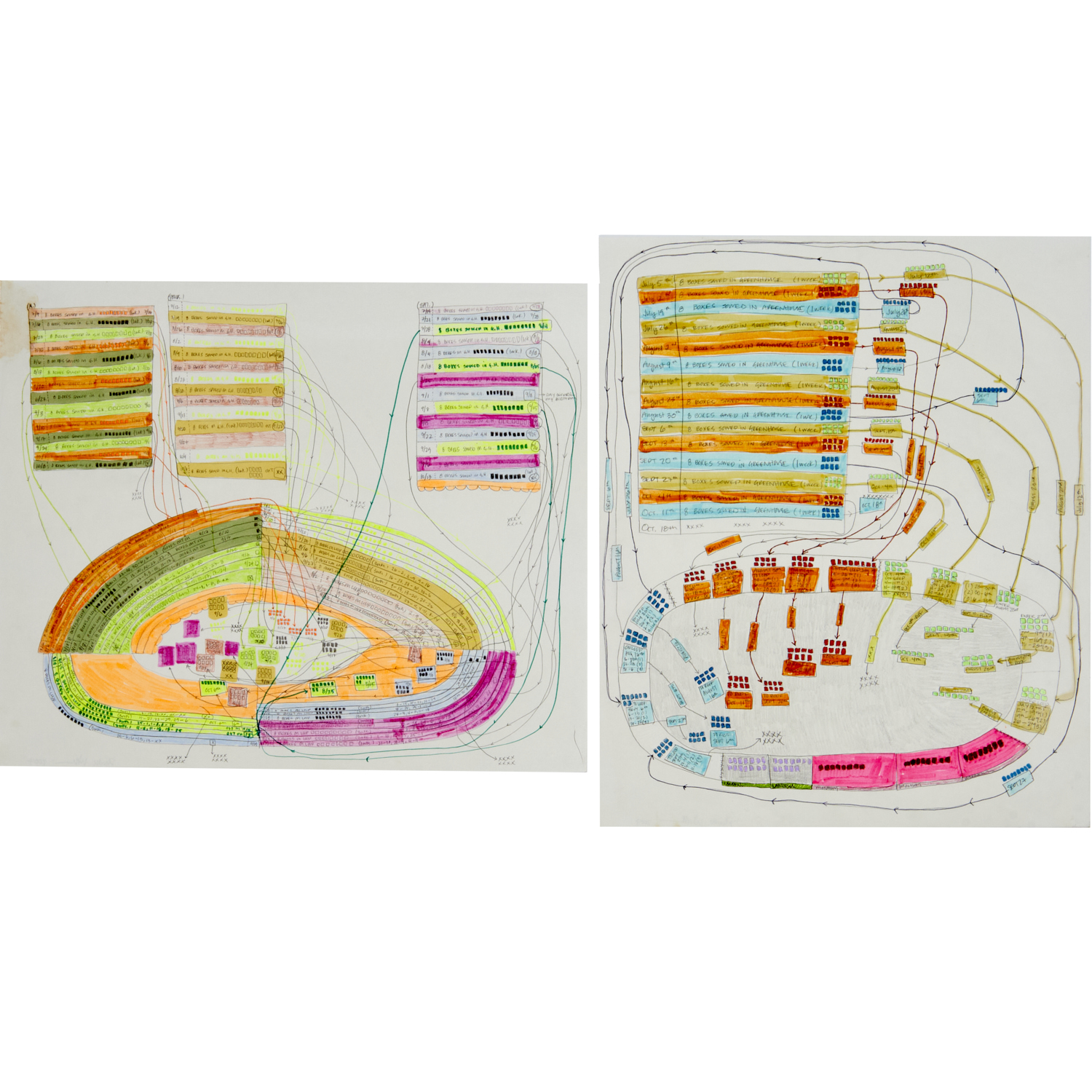 PHOEBE WASHBURN, (2) DRAWINGS
