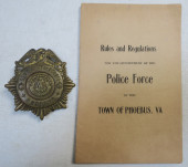 PHOEBUS POLICE SERGEANT'S BADG