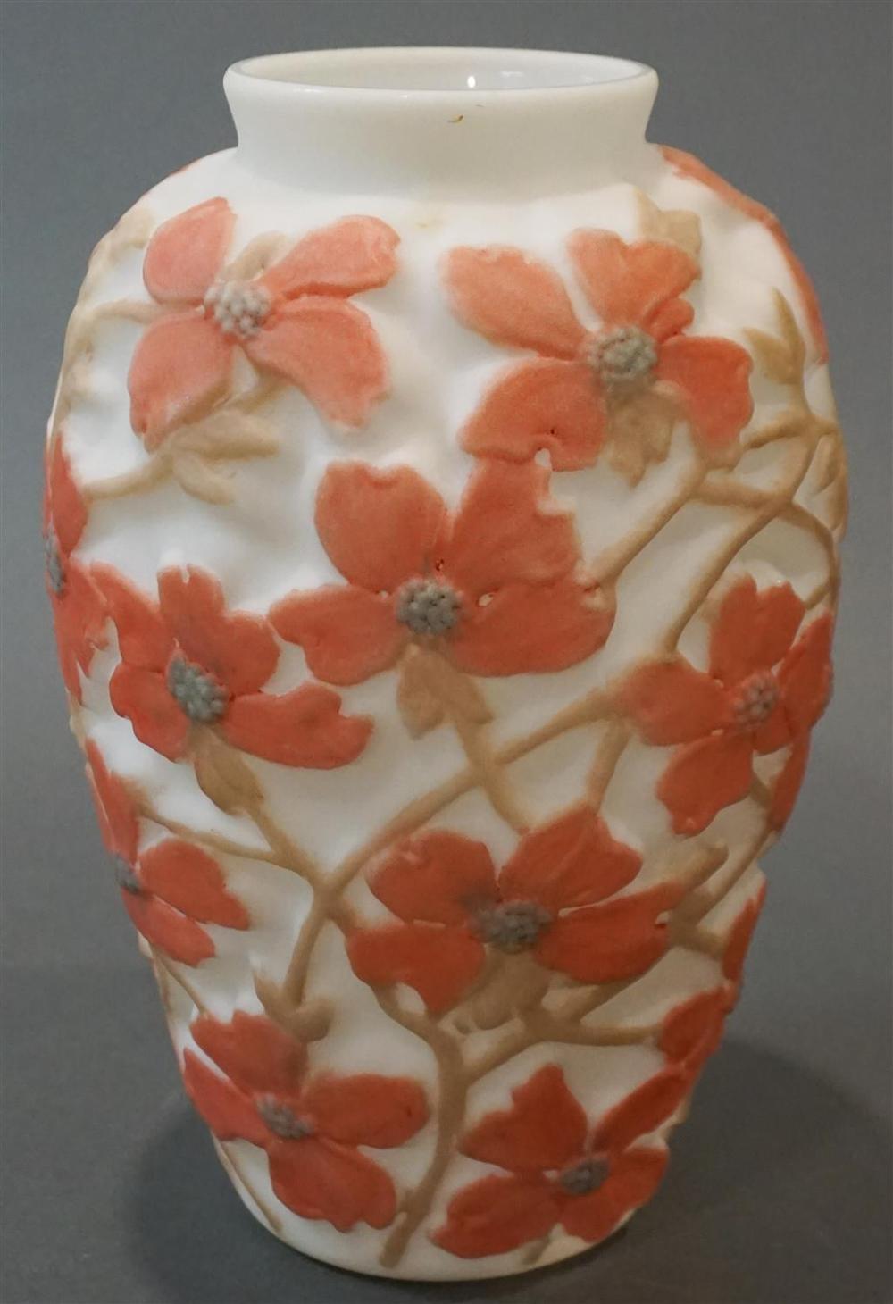 PHOENIX GLASS 'DOGWOOD' VASE,