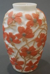 PHOENIX GLASS 'DOGWOOD' VASE,