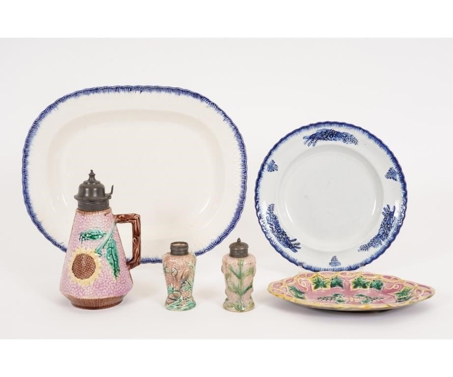 Phoenixville Majolica syrup pitcher