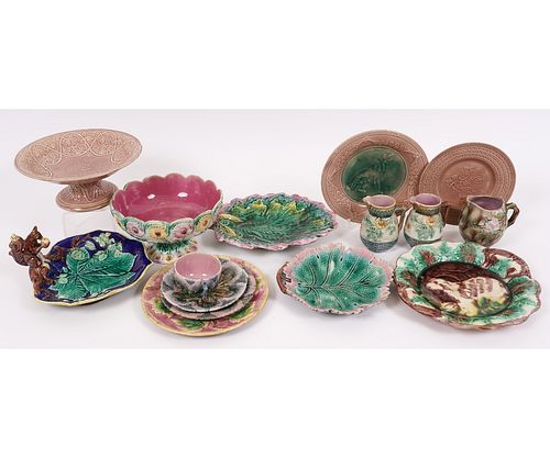 PHOENIXVILLE MAJOLICAFifteen pieces