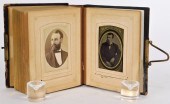 PHOTO ALBUM WITH TINTYPE AND P