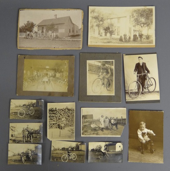 Photo lot of (2) 19th c
